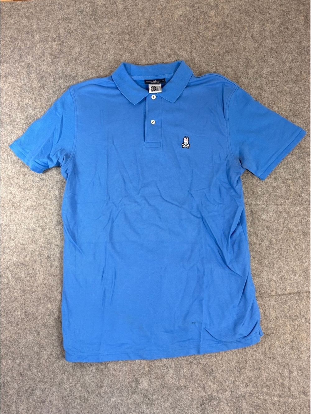 Psycho Bunny blue polo shirt size 5